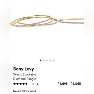 Bony Levy Skinny Stackable Diamond Bangle Bracelet